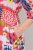 Ulla Popken 848015 Robe mi-longue imprimée à cordon Rose - Robes midi - Robes mi-longues pour femmes rondes