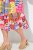 Ulla Popken 848015 Robe mi-longue imprimée à cordon Rose - Robes midi - Robes mi-longues pour femmes rondes