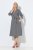 Ulla Popken 848052 Robe mi-longue rayée à ceinture à nouer Noir - Robes midi - Robes mi-longues pour femmes rondes