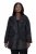 Ulla Popken 848099 Blazer fleuri en jacquard à boutonnage caché Noir - Blazers - Vestes blazer pour femme, grandes tailles