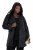Ulla Popken 848099 Blazer fleuri en jacquard à boutonnage caché Noir - Blazers - Vestes blazer pour femme, grandes tailles
