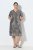 Ulla Popken 848137 Robe à sequins à imprimé animal Beige - Robes de soirée - Robes de soirée en grandes tailles