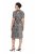 Ulla Popken 848137 Robe à sequins à imprimé animal Beige - Robes de soirée - Robes de soirée en grandes tailles