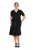 Ulla Popken 848140 Robe à sequins Noir - Robes de soirée - Robes de soirée en grandes tailles