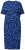 Ulla Popken 848162 Robe mi-longue imprimée Bleu marine - Robes midi - Robes mi-longues pour femmes rondes