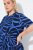 Ulla Popken 848162 Robe mi-longue imprimée Bleu marine - Robes midi - Robes mi-longues pour femmes rondes