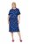Ulla Popken 848162 Robe mi-longue imprimée Bleu marine - Robes midi - Robes mi-longues pour femmes rondes