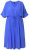 Ulla Popken 848224 Robe longue à manches courtes et col V Bleu - Robes maxi - Robes longues pour femmes rondes