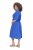 Ulla Popken 848224 Robe longue à manches courtes et col V Bleu - Robes maxi - Robes longues pour femmes rondes