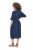 Ulla Popken 848224 Robe mi-longue à cordon Bleu marine - Robes midi - Robes mi-longues pour femmes rondes
