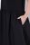 Ulla Popken 848305 Robe mi-longue sans manches à col V Noir - Robes midi - Robes mi-longues pour femmes rondes