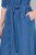 Ulla Popken 848491 Robe chemise Bleu denim - Robes midi - Robes mi-longues pour femmes rondes