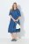 Ulla Popken 848491 Robe chemise Bleu denim - Robes midi - Robes mi-longues pour femmes rondes