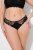 Ulla Popken 848522 Strings en dentelle lot de 3 Noir - Culottes - 