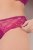 Ulla Popken 848522 Strings en dentelle lot de 3 Violet foncé - Culottes - 