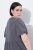 Ulla Popken 848575 Robe longue à manches courtes et poches Anthracite - Robes maxi - Robes longues pour femmes rondes