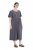 Ulla Popken 848575 Robe longue à manches courtes et poches Anthracite - Robes maxi - Robes longues pour femmes rondes