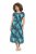 Ulla Popken 848696 Robe imprimée Bleu marine - Robes d'été - Robes légères d'été en grande taille