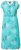Ulla Popken 848696 Robe mi-longue imprimée à col V Turquoise - Robes midi - Robes mi-longues pour femmes rondes