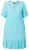 Ulla Popken 848724 Robe imprimée à volants Turquoise - Robes - Des robes dans toutes les tailles