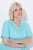 Ulla Popken 848724 Robe imprimée à volants Turquoise - Robes - Des robes dans toutes les tailles