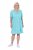 Ulla Popken 848724 Robe imprimée à volants Turquoise - Robes - Des robes dans toutes les tailles