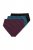 Ulla Popken 848803 Culottes en dentelle lot de 3 Bordeaux - Culottes - 