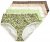 Ulla Popken 848810 Culottes à imprimé animal lot de 5 Taupe - Culottes - 