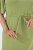 Ulla Popken 848829 Robe mi-longue à manches courtes et cordon Vert clair - Robes midi - Robes mi-longues pour femmes rondes