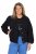 Ulla Popken 848940 Blouson Noir - Vestes - Vestes grande taille pour femme