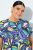 Ulla Popken 848980 Robe chemise fleurie Lilas - Robes midi - Robes mi-longues pour femmes rondes