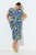 Ulla Popken 848980 Robe chemise fleurie Lilas - Robes midi - Robes mi-longues pour femmes rondes