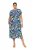 Ulla Popken 848980 Robe chemise fleurie Lilas - Robes midi - Robes mi-longues pour femmes rondes
