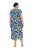 Ulla Popken 848980 Robe chemise fleurie Lilas - Robes midi - Robes mi-longues pour femmes rondes