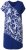Ulla Popken 849033 Robe en mousseline à manches courtes et col V Bleu marine - Robes - Des robes dans toutes les tailles