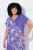 Ulla Popken 849033 Robe en mousseline imprimée Lilas - Robes - Des robes dans toutes les tailles