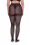 Ulla Popken 849049 Collant à rayures 40 den Noir - Collants & chaussettes - 