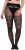 Ulla Popken 849055 Collant à fleurs Noir - Collants & chaussettes - 