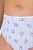 Ulla Popken 849098 Culottes à fleurs lot de 5 Bleu clair - Culottes - 