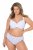 Ulla Popken 849098 Culottes à fleurs lot de 5 Bleu clair - Culottes - 