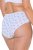 Ulla Popken 849098 Culottes à fleurs lot de 5 Bleu clair - Culottes - 