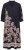 Ulla Popken 849423 Robe fleurie à manches 3/4 Noir - Robes maxi - Robes longues pour femmes rondes