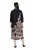 Ulla Popken 849423 Robe fleurie à manches 3/4 Noir - Robes maxi - Robes longues pour femmes rondes