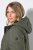 Ulla Popken 849552 Manteau matelassé Vert olive - Manteaux - Manteaux grande taille pour femme