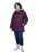 Ulla Popken 849619 Veste de pluie Violet foncé - Vestes - Vestes grande taille pour femme