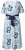 Ulla Popken 849662 Robe chemise fleurie Blanc cassé - Robes midi - Robes mi-longues pour femmes rondes