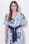 Ulla Popken 849662 Robe chemise fleurie Blanc cassé - Robes midi - Robes mi-longues pour femmes rondes