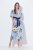 Ulla Popken 849662 Robe chemise fleurie Blanc cassé - Robes midi - Robes mi-longues pour femmes rondes