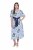 Ulla Popken 849662 Robe chemise fleurie Blanc cassé - Robes midi - Robes mi-longues pour femmes rondes