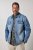 JP1880 849703 Veste en jean à nombreuses poches Bleu indigo - Vestes - Vestes homme grandes tailles